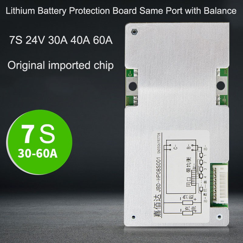 Bảng Mạch Bảo Vệ Pin Lithium 7s 24v 30a 40a 60a