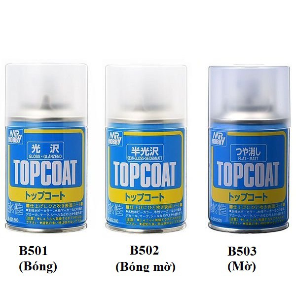 Topcoat sơn phủ bảo vệ mô hình