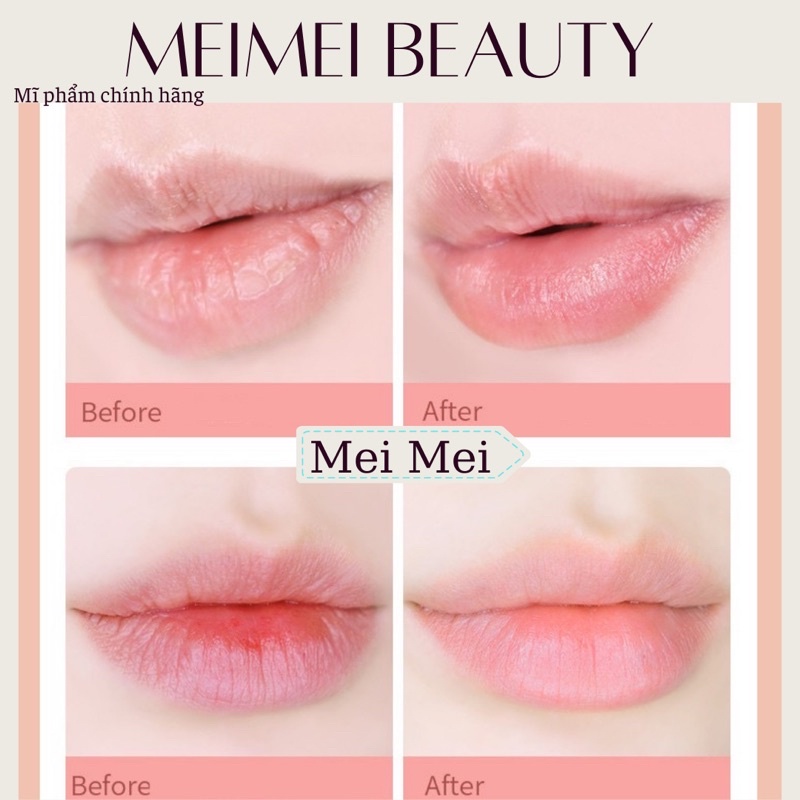 Tẩy da chết môi sủi bọt Gecomo Bubble Moisten Lip Scrub Cream Mei Mei Beauty