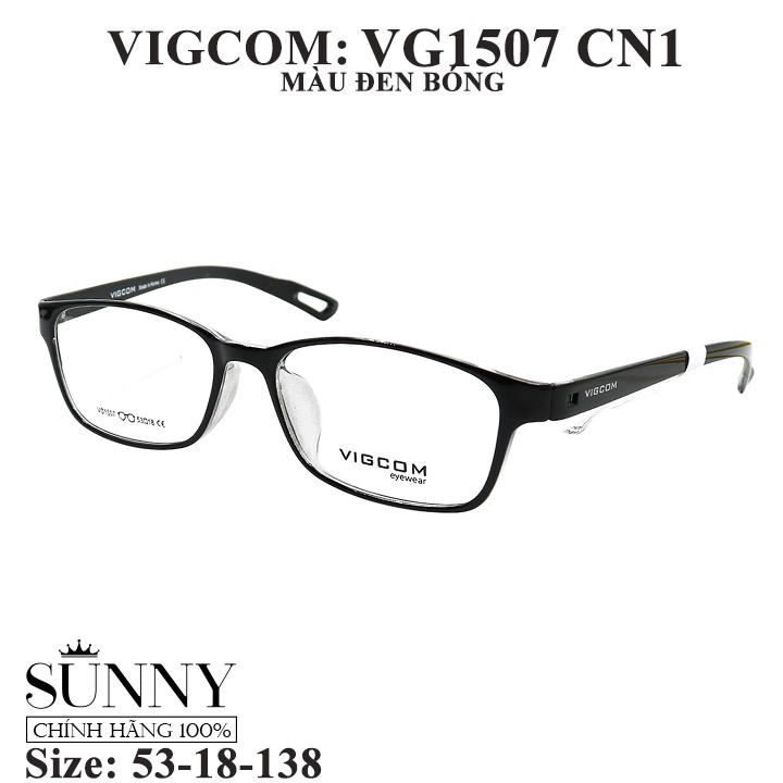VG1507 nhiều màu - gọng kính Vigcom chính hãng, thiết kế dễ đeo bảo vệ mắt