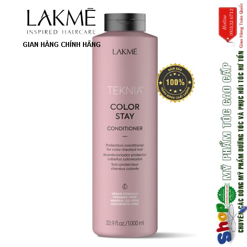 ✅ Hàng_Chính_Hãng_100%✅Dầu xả giữ màu cho tóc nhuộm Lakme Teknia Color Stay Conditoner 1000ml(Mẫu mới 2020)