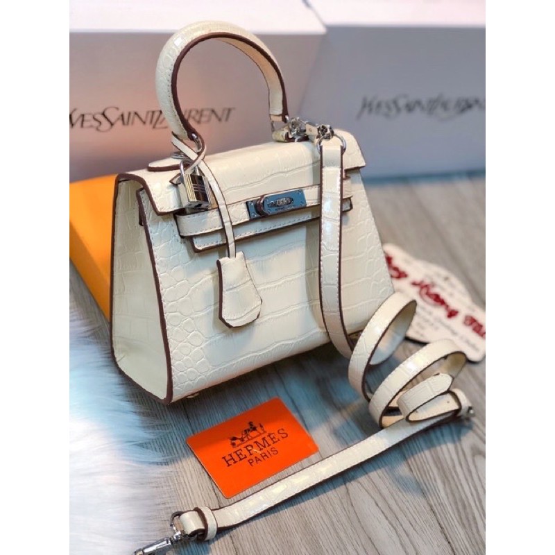 Túi vân rắn dáng cao