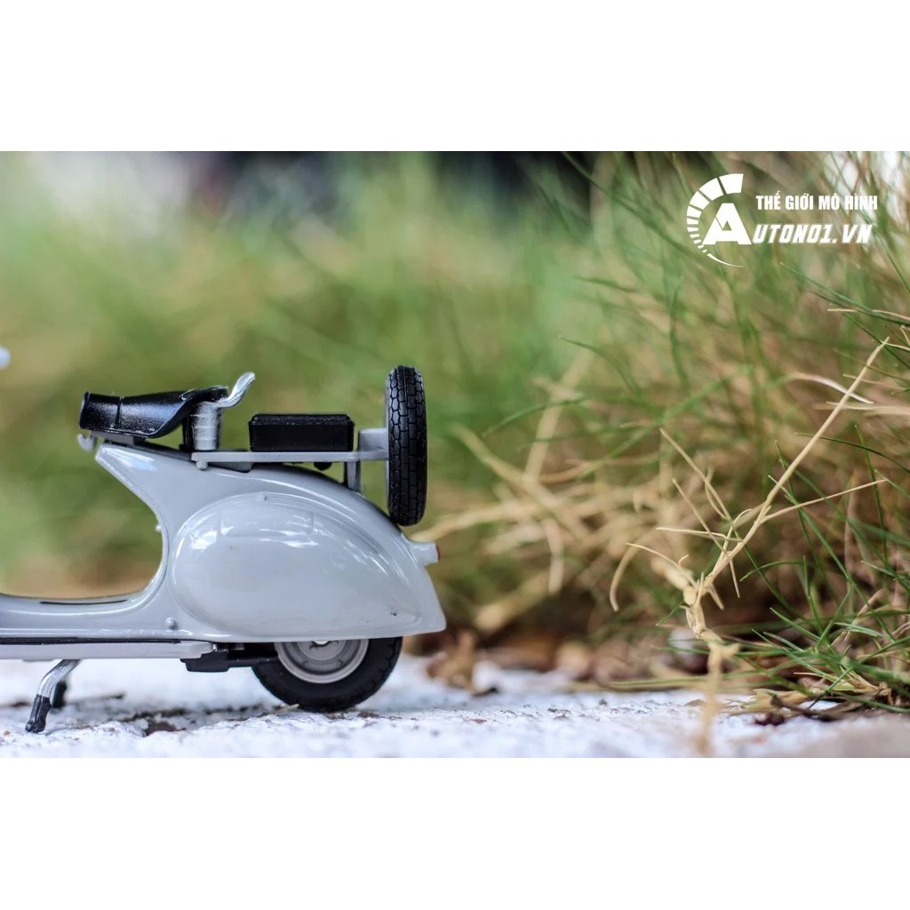 MÔ HÌNH XE VESPA 125CC 1953 GREY 1:18 WELLY 5724