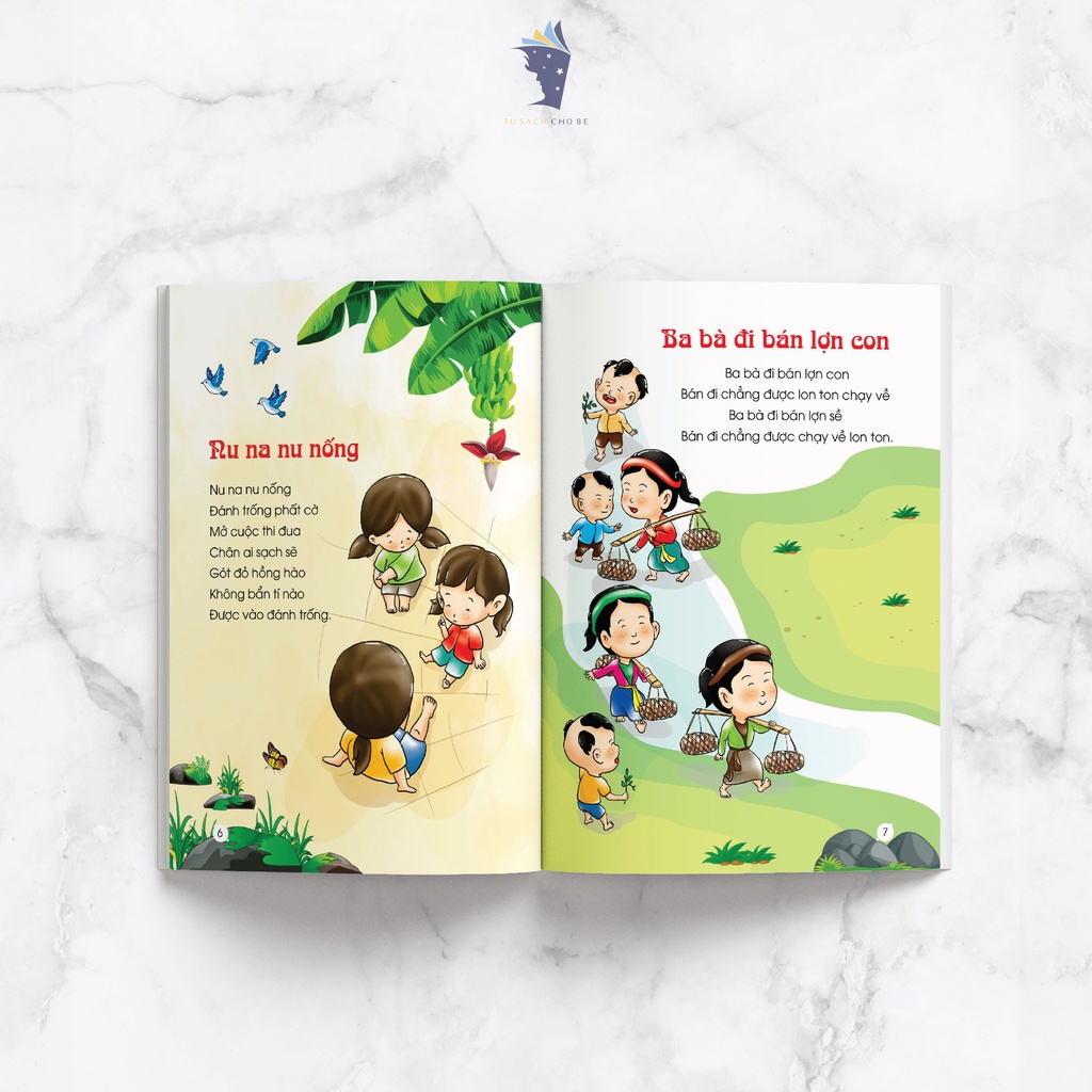 Sách những bài đồng dao cho bé - dành cho trẻ tập nói, tập đọc