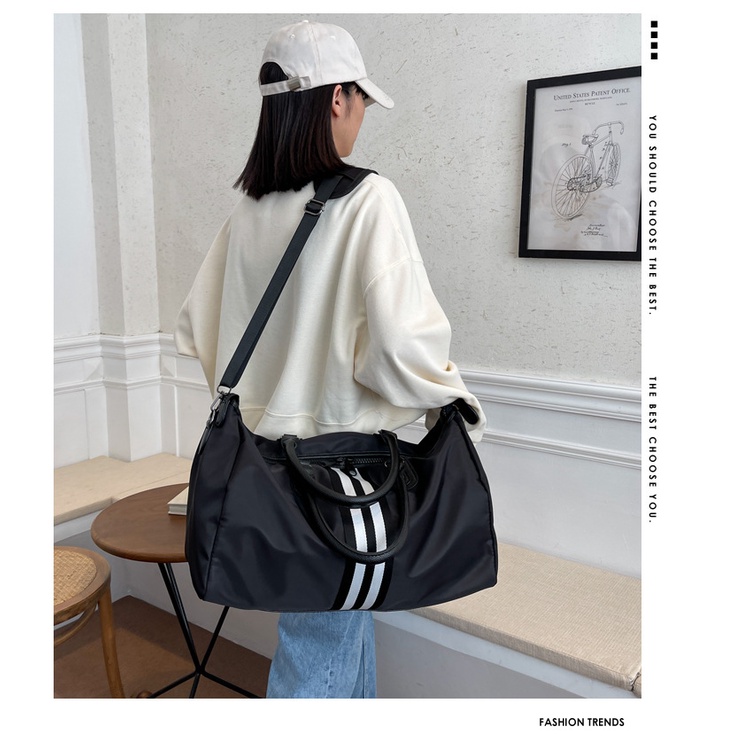 Túi du lịch sức chứa lớn màu sắc tương phản thời trang