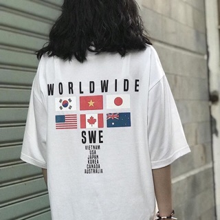 🇺🇸Áo Thun Tay Lỡ WordWide