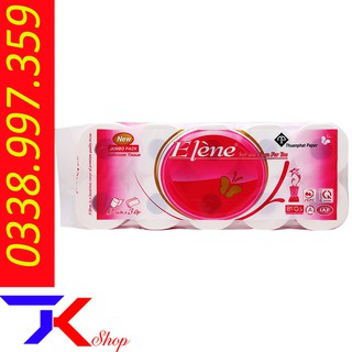 Giấy vệ sinh Elene hồng 3 lớp 10 cuộn