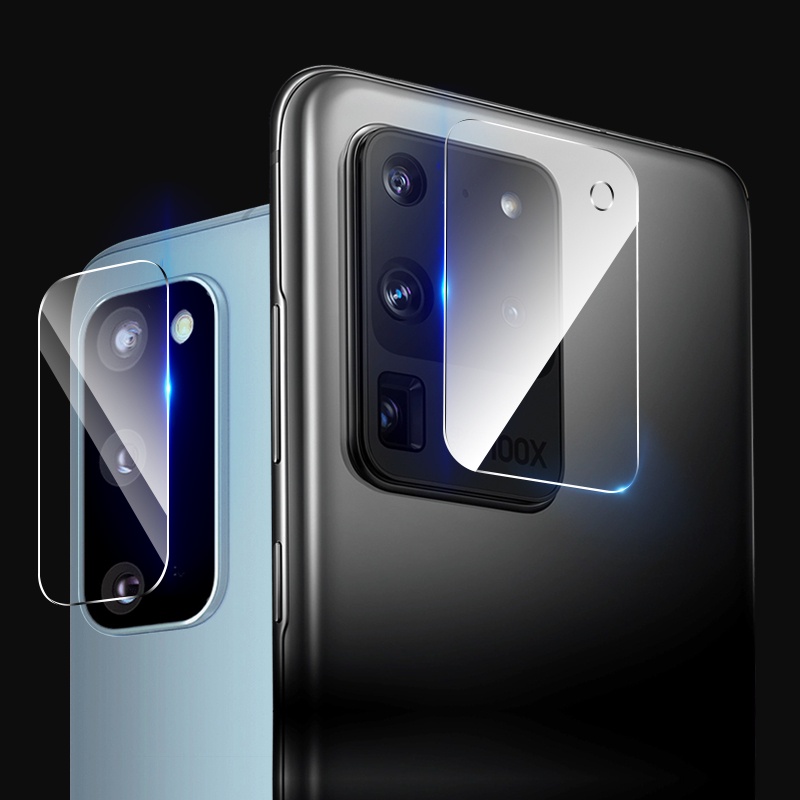 Kính Cường Lực 9D HD Trong Suốt 9H Chống Trầy Bảo Vệ Ống Kính Máy Ảnh Cho Samsung Galaxy S21 S20