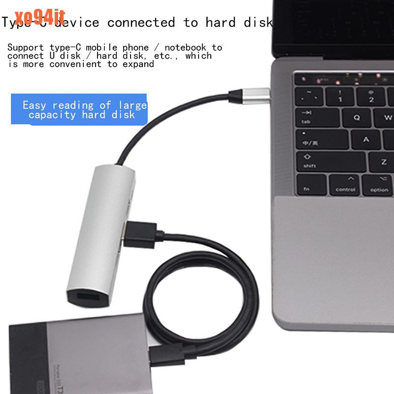 Bộ Chuyển Đổi Type-C Usb 3.0 Hub Với Nguồn 3.1 1 Drive