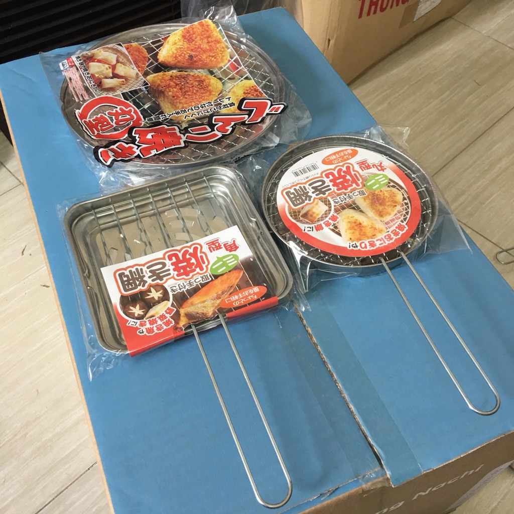 Lưới vỉ nướng hàng nhập từ Nhật Bản chịu nhiệt đến 300 độ C dùng cho mọi loại bếp