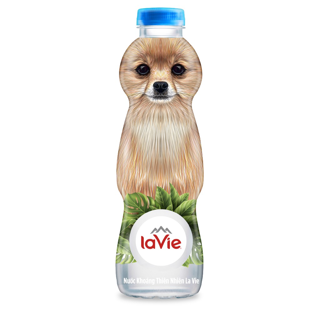 Thùng 24 chai Nước khoáng thiên nhiên La Vie Kid 330ml [(2-3 nhân vật ngẫu nhiên)/ thùng] (24 chai x 330ml)