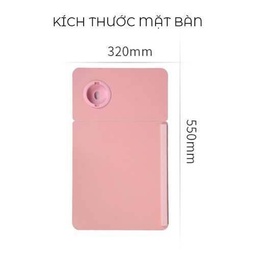 Bàn Học Sinh Xếp Gọn Laptop 𝐅𝐑𝐄𝐄𝐒𝐇𝐈𝐏 Có Khay Để Cốc Và Tùy Chỉnh Độ Nghiêng Bề Mặt + Có Chân Chống Trượt