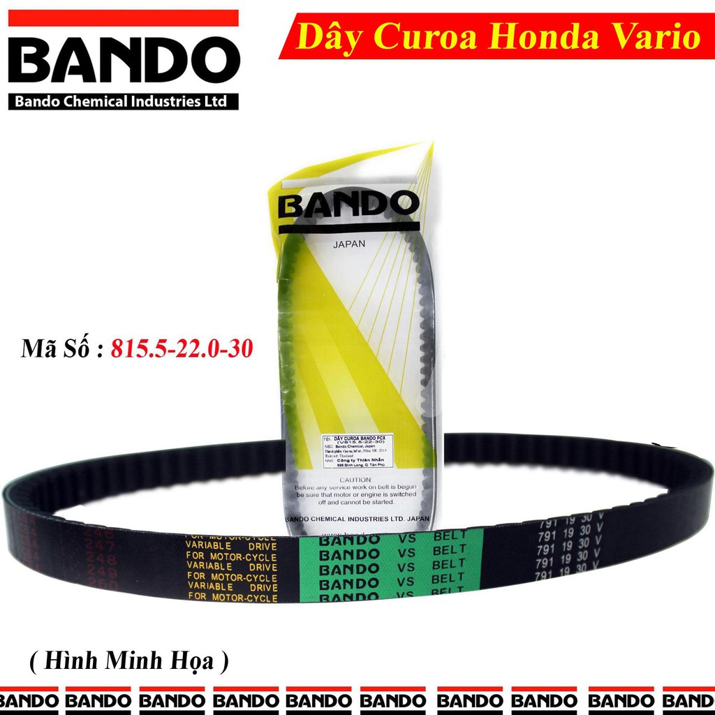 Dây curoa Honda Vario 150cc Bando Thái Lan