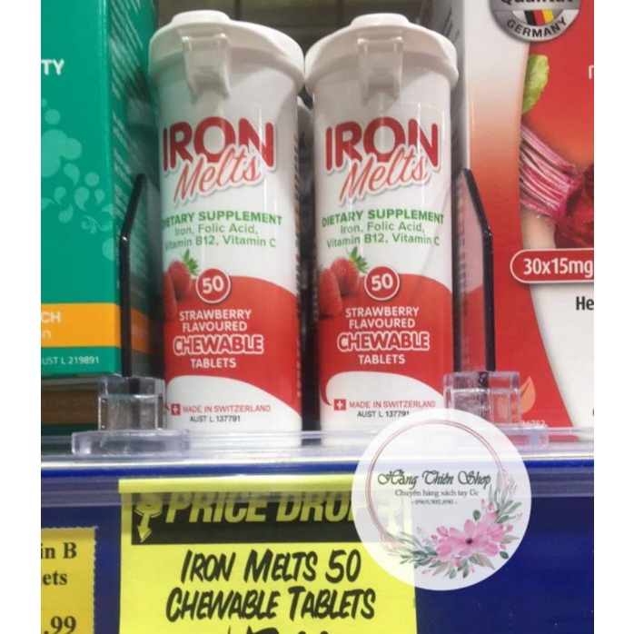 Viên ngậm bs sắt Iron Melt 50v