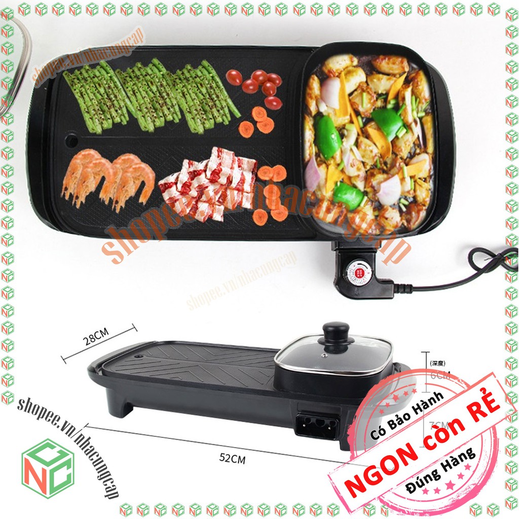 Bếp lẩu nướng 2 trong 1 - BBQ tại gia thiệt là đã Ngon Bổ Rẻ - NDHS-4904-BepLauNuong