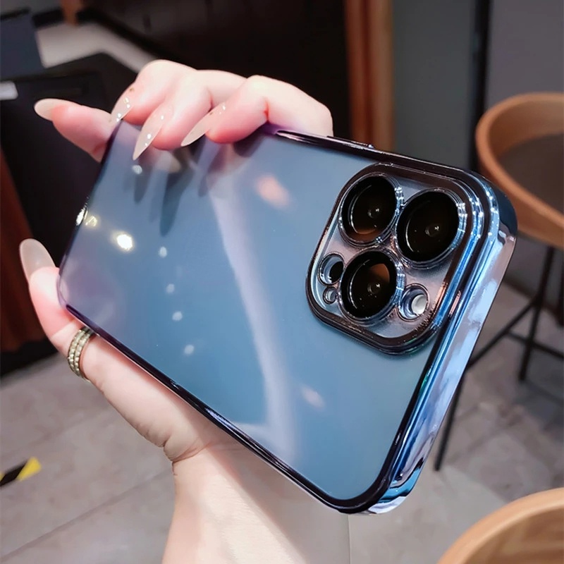 Ốp Điện Thoại Silicon Dẻo Tráng Gương Sang Trọng Chống Sốc Cho iPhone 14 13 Pro Max 12 11 Pro XS Max XR X Max 7 8 Plus SE 2
