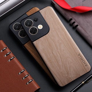 Ốp Lưng Cho Oppo Reno 8 Pro Reno 7 4G 5G funda Họa Tiết Gỗ Tre Da Mặt Sau Cho Oppo Reno 8 Pro reno8 reno7 Vỏ Điện Thoại