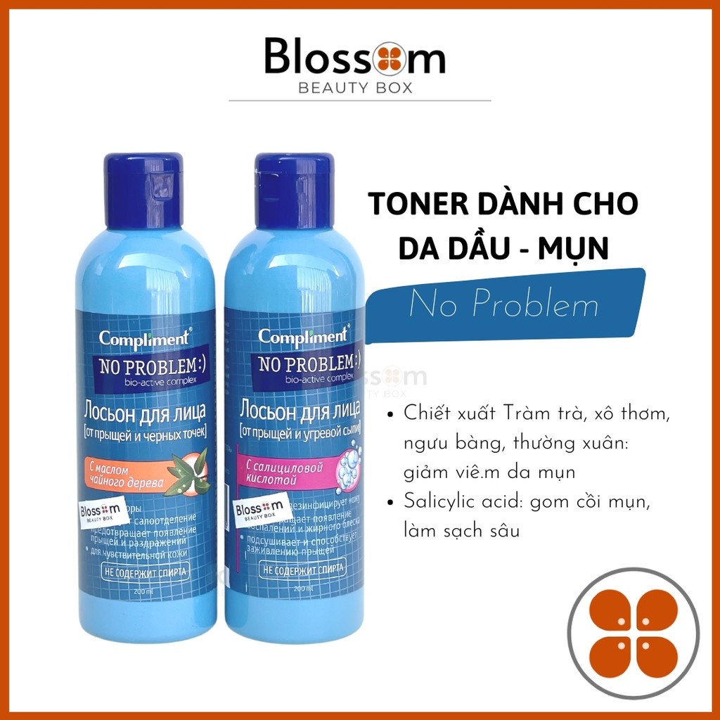 [HÀNG CHÍNH HÃNG] Toner Compliment No Problem_Bít tắc chân lông_Sắm ngay Compliment