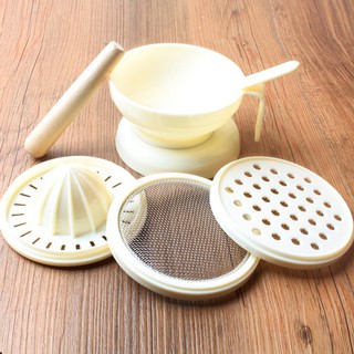 Bộ chế biến ăn dặm kiểu nhật 7 dụng cụ cho bé