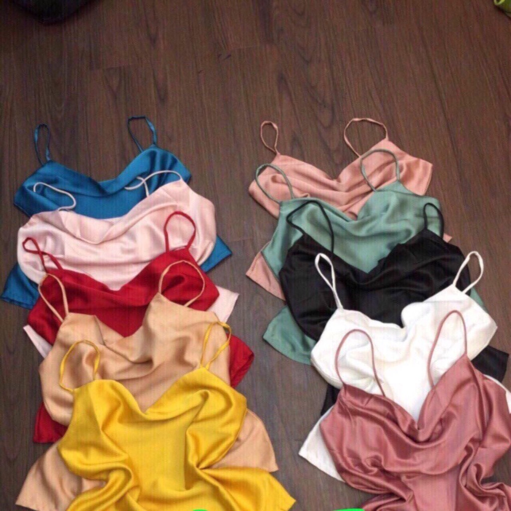 [ Mã WASTAPR giảm 10K đơn 50K] Áo 2 dây CỔ ĐỖ xuất dư - MIN Boutiques - Ảnh thật - Chất phi bóng bao đẹp | BigBuy360 - bigbuy360.vn