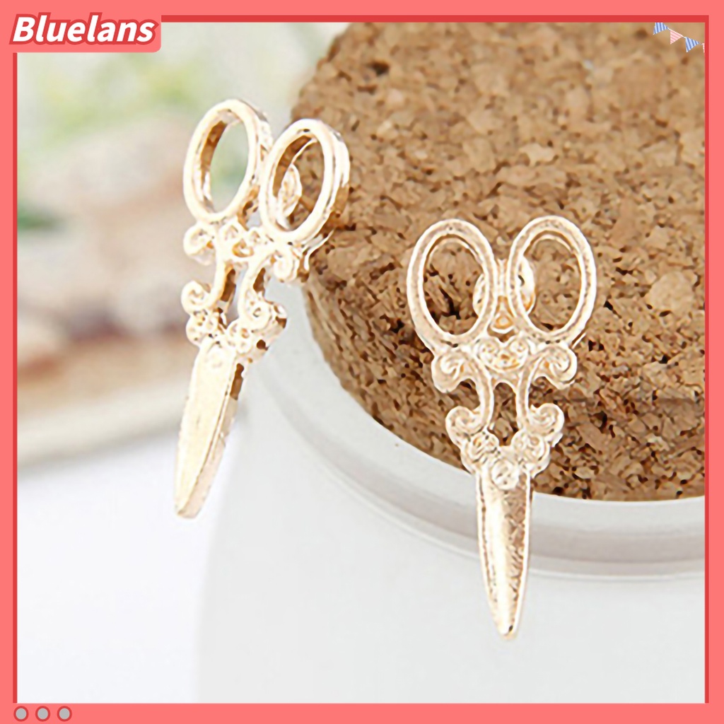 Bông tai nụ hợp kim hình cây kéo độc đáo thời trang