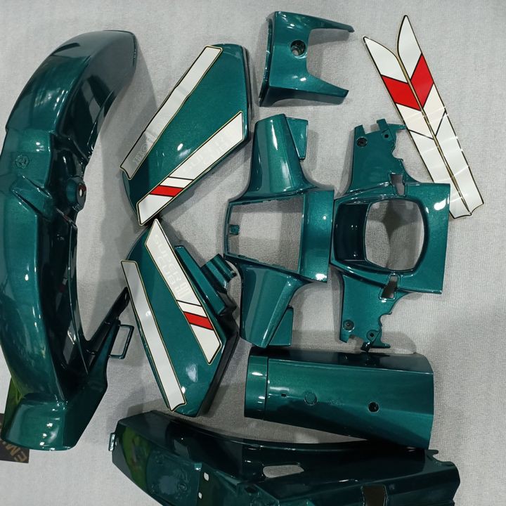 Bộ dàn áo xe Cub 82 màu Xanh Rêu - nhựa ABS cao cấp - SPG-2957