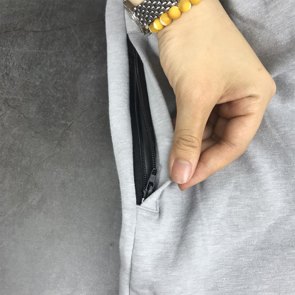 Quần short nam Khóa Túi thời trang in 3 sọc thể thao cá tính Hot mùa hè 2020