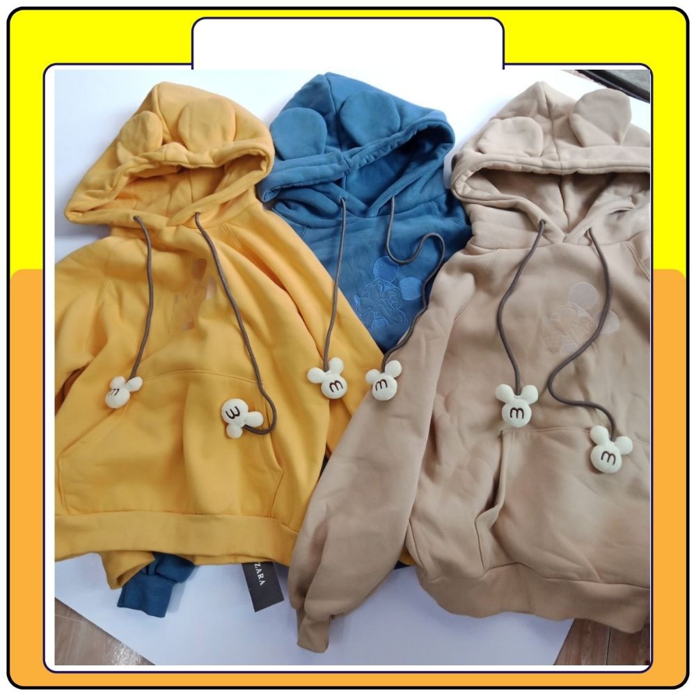 Áo hoodie nỉ mickey , áo khoác nỉ mũ ulzzang chất đẹp Queenshop