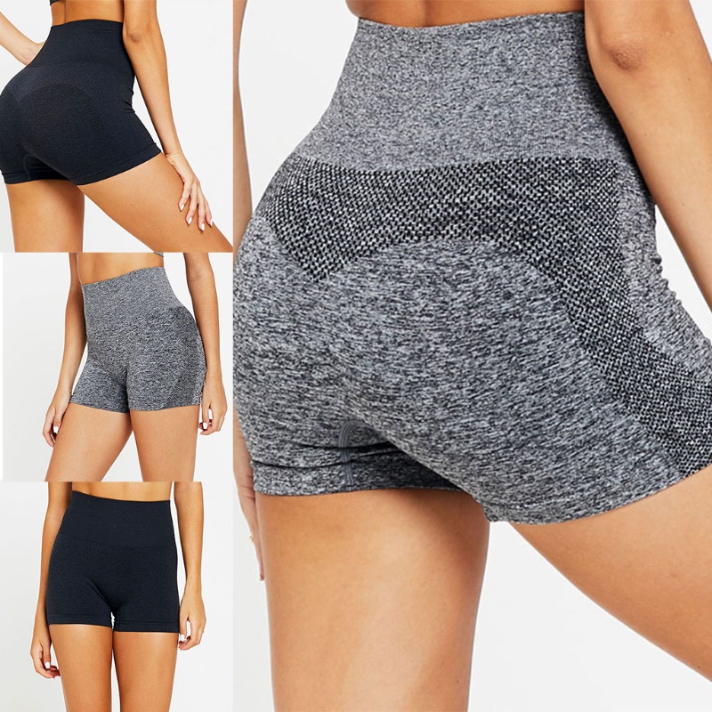 Quần Sooc Thể Thao Lưng Cao Phối Lưới Thoáng Khí Thời Trang Cho Nữ