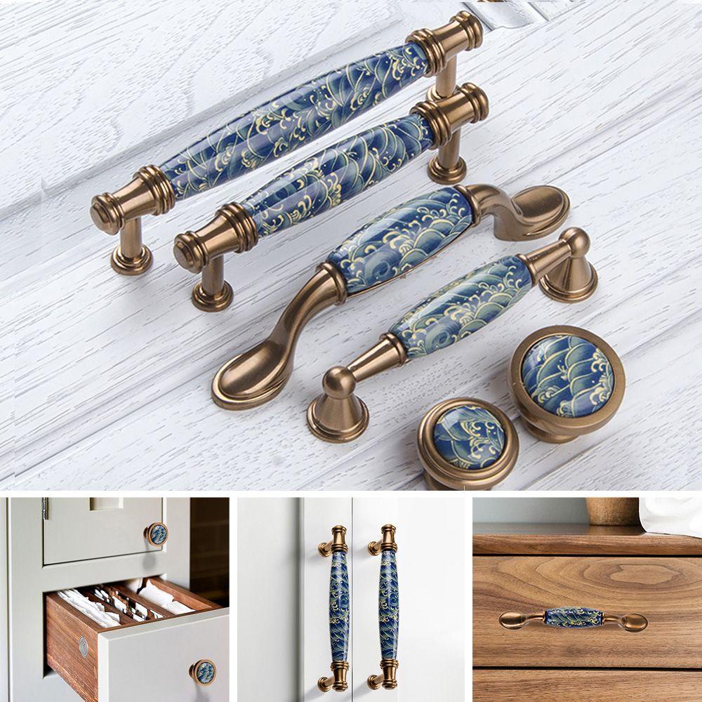 Tay Nắm Cửa Tủ Bằng Gốm Sứ Tiện Dụng Cho Nhà Bếp
