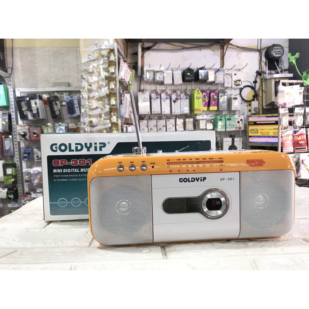 LOA RADIO / USB /THẺ NHỚ GOLDYIP SP-301 CÓ FM/AM