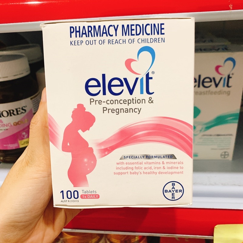 🤰🤰🤰Combo trọn bộ dinh dưỡng thai kỳ Elevit + Bio Island DHA + Ostelin Vitamin D &amp; Canxi 🤰🤰🤰