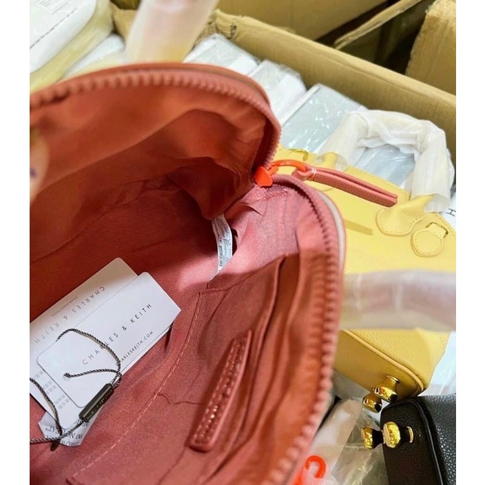 Túi xách Cnk hến mới phối màu 2 dây đeo hàng đẹp nét size 22