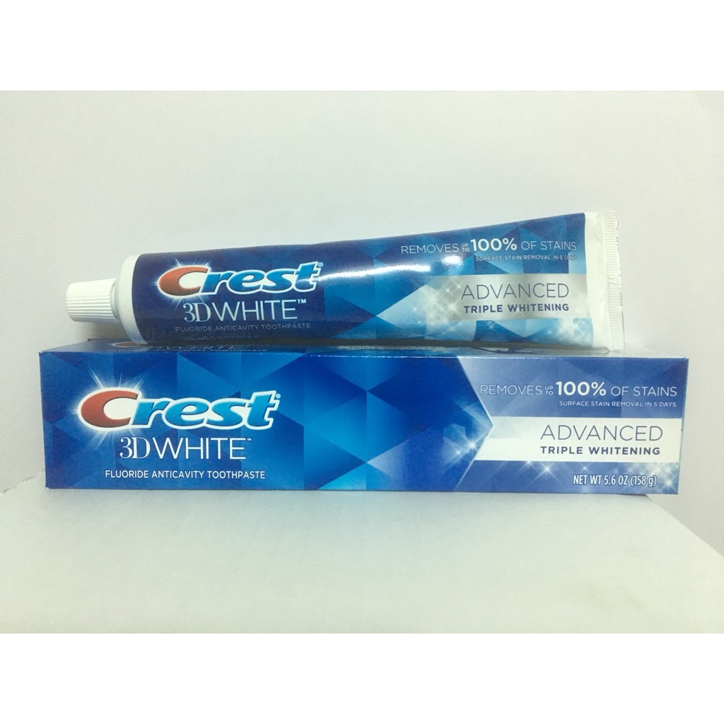 Kem Đánh Răng Crest 3D White Advanced 158gr Mỹ