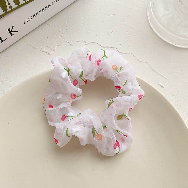 Dây cột tóc họa tiết đáng yêu phong cách Hàn Quốc cho nữ