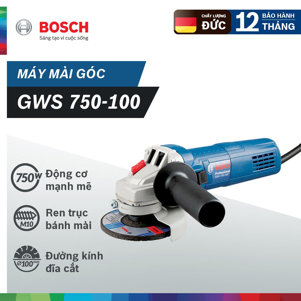 MÁY MÀI_Máy mài góc GWS 750-100 BOSCH: 750W