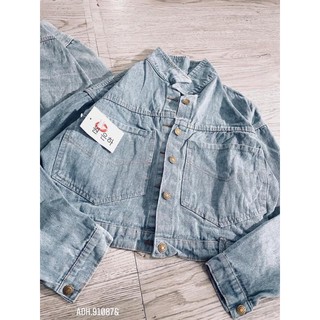 Áo khoác bò cổ đức rách (DH/TR )