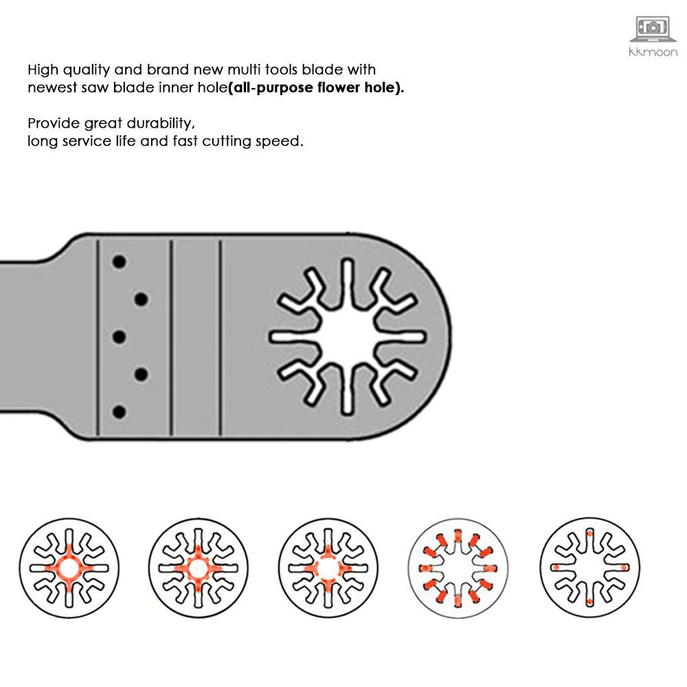 Bộ 11 dụng cụ lưỡi dao đa năng dao động dành cho máy gia công đa năng Makita Bosch Rockwell