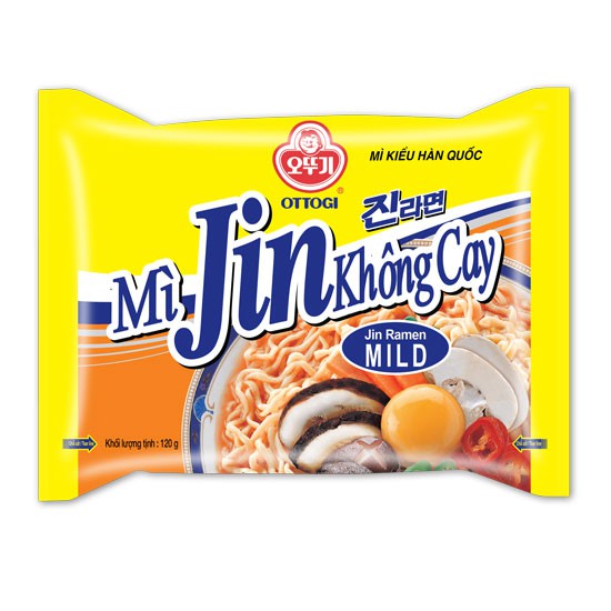 Mì Jin Ramen không cay / cay Ottogi gói 120g | BigBuy360 - bigbuy360.vn