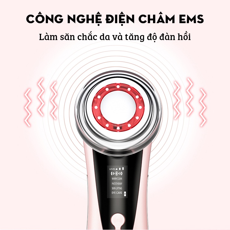 Máy đẩy tinh chất, máy điện di tinh chất, máy massage tẩy trang, mát xa mặt nâng cơ, sạch mụn trẻ hóa da (BH 1 đổi 1) | BigBuy360 - bigbuy360.vn