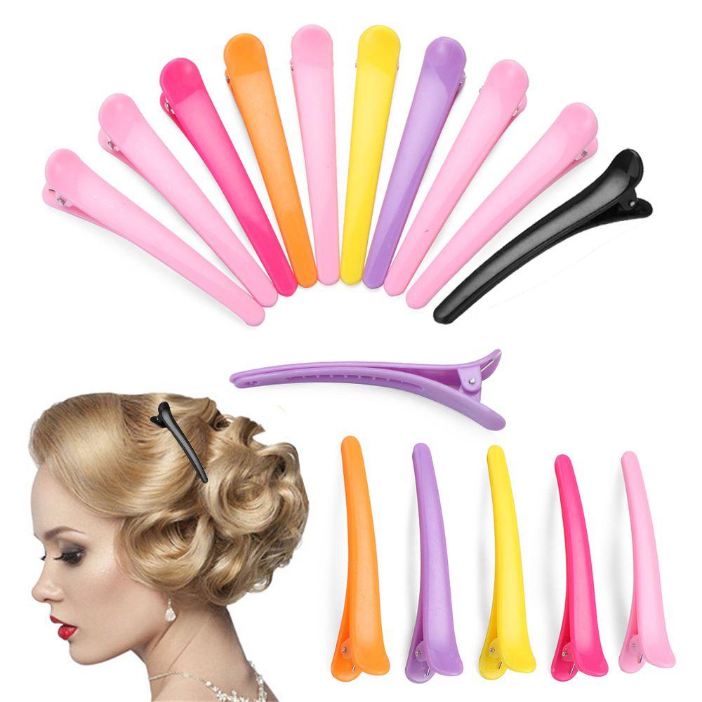 LAYOR1 Set 10 Kẹp Tóc Nhựa Dùng Cho Salon