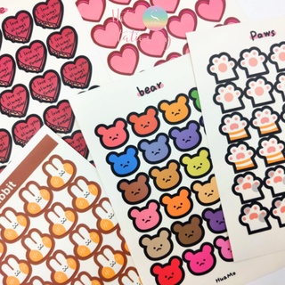 [HOTIS] Sticker chấm tròn, sao, tim đa dạng