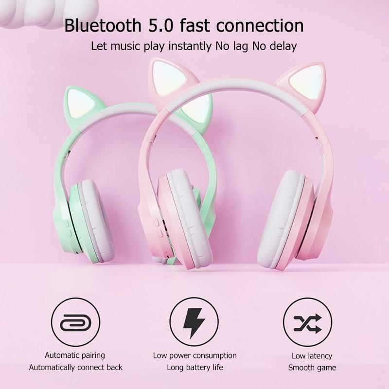 Tai Nghe Bluetooth Không Dây A11 Maca Totoro Có Đèn Led