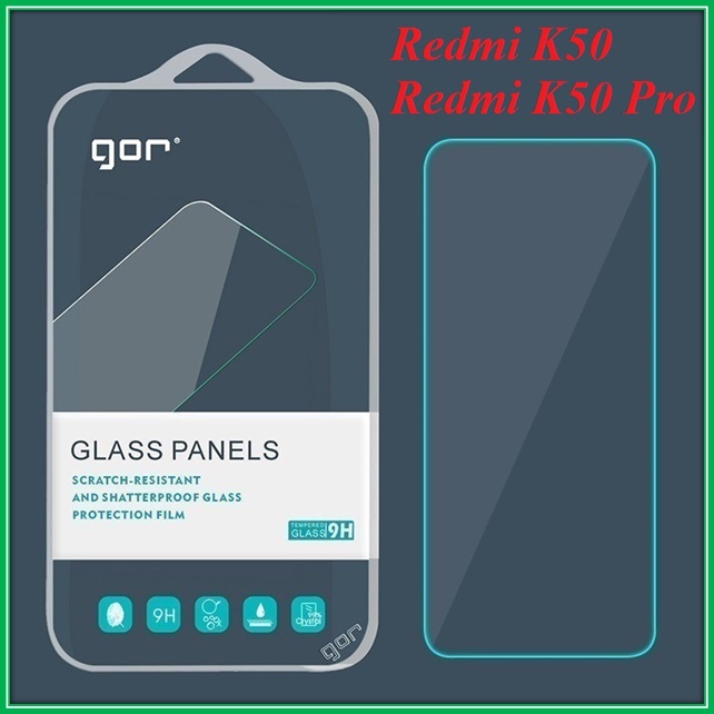 Xiaomi Redmi K50 / Redmi K50 Pro - Kính cường lực Gor trong suốt Redmi K50 / Redmi K50 Pro