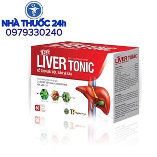 Liver tonic (hỗ trợ giải độc , bảo vệ gan, gan nhiễm mỡ, men gan cao) hộp 60 viên