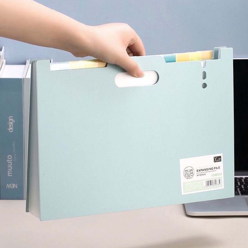 [ DaVinci ] File lưu hồ sơ tài liệu 13 ngăn kiểu dáng đẹp，4 màu khổ A4