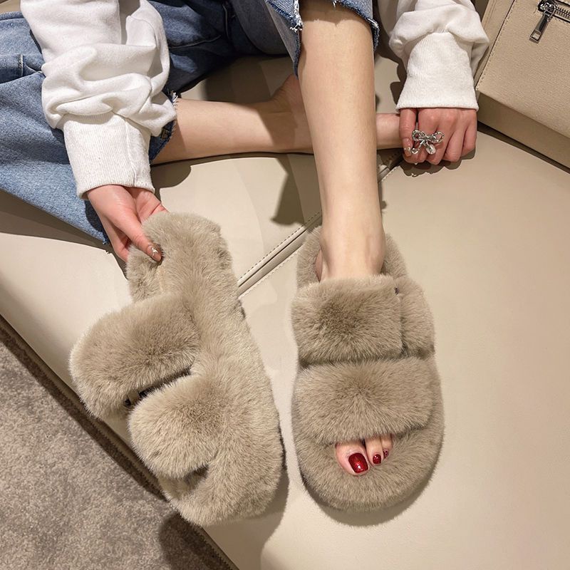 Dép Bông Nữ Đế Dày Chống Trượt Dễ Thương