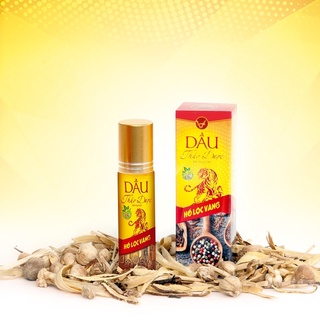 Dầu gió dạng lăn thảo dược Hổ Lộc Vàng tinh dầu thiên nhiên 10ml