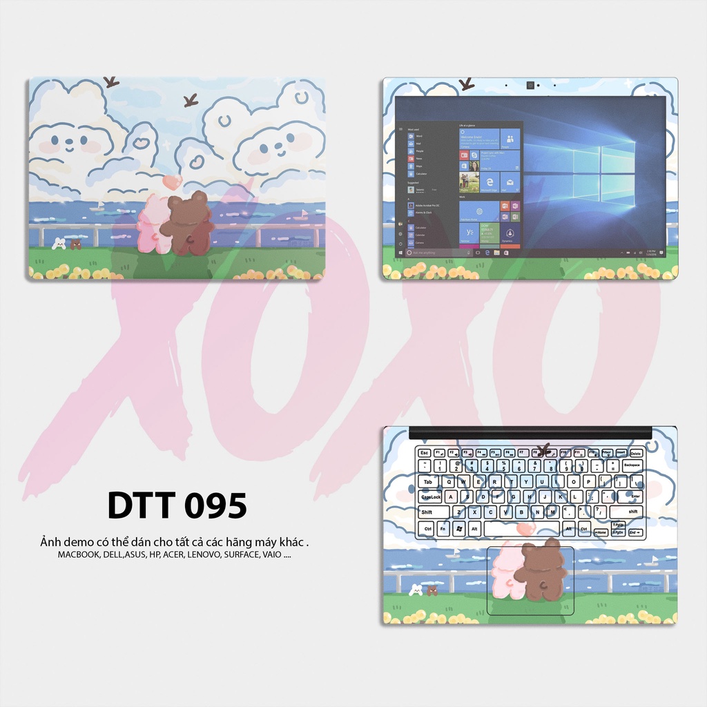 Decal Dán Laptop - Mẫu CUTE / Có decal dán cho tất cả các hãng máy tính