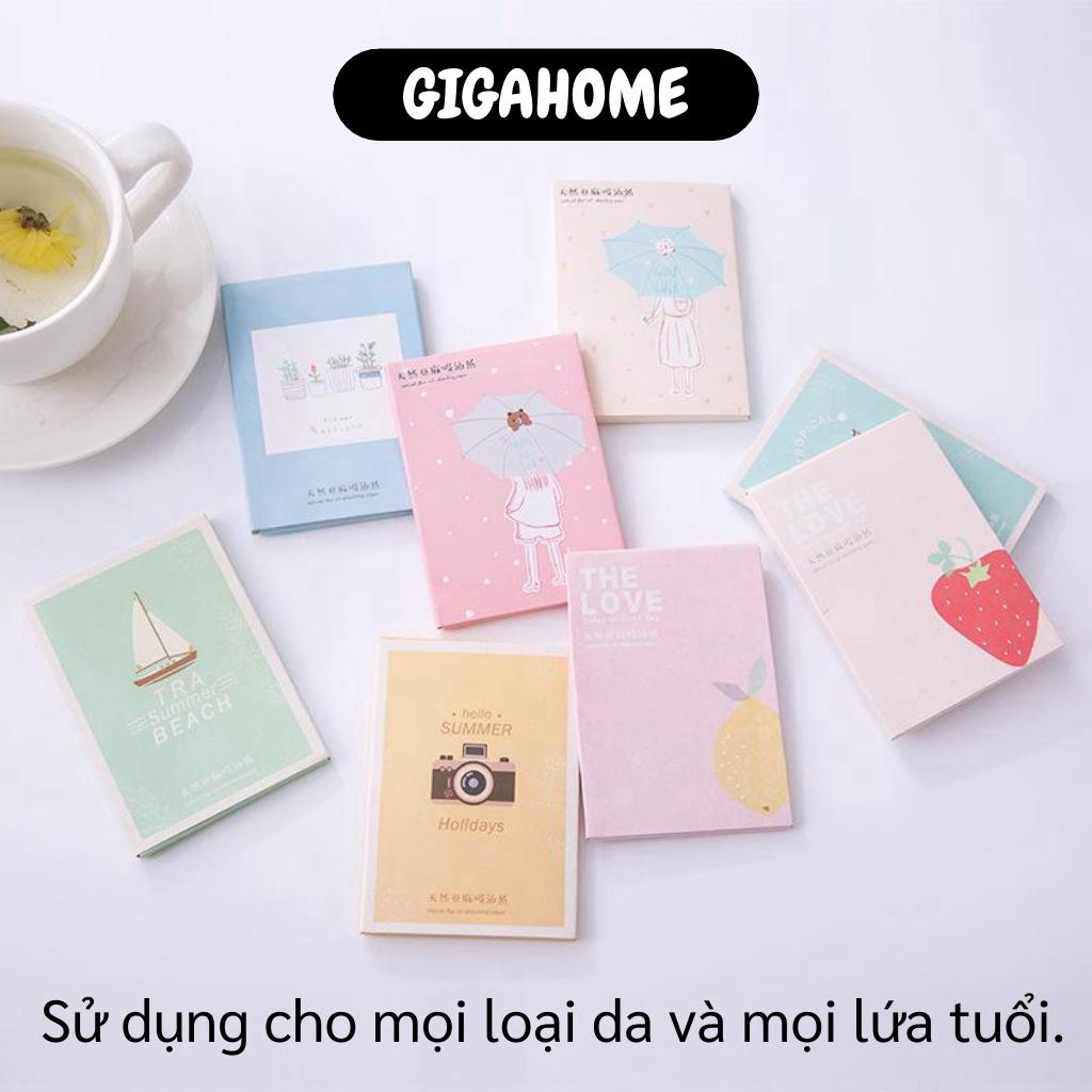 Giấy Thấm Dầu GIGAHOME Hộp Giấy Thấm Dầu Da Mặt 50 Tờ, Giữ Da Sạch, Không Bị Bã Nhờn 7305